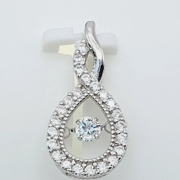 "#925 Sterling Silver Cubic Zircon Pendant for Women/Girls, US925P1131 - Picture 9 of 10